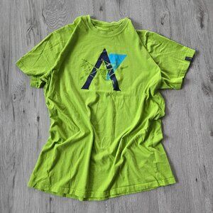 Arc'teryx | lime green graphic print gorpcore cotton t-shirt | MENS L